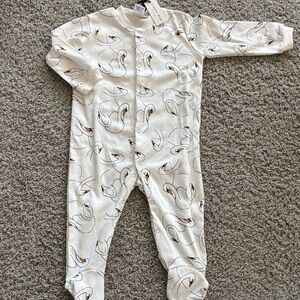 NEW! Swan Print Kids One Piece